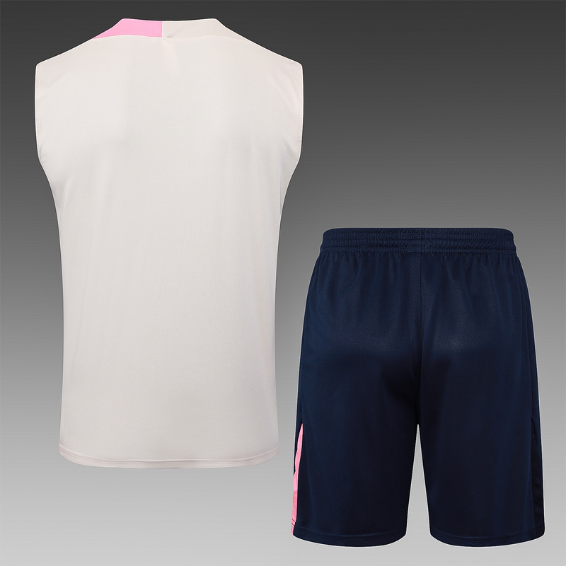 2025/26 Barcelona beige Training Set Shirt and Shorts