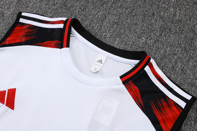 2025/26 Flamengo White Training Set Shirt and Shorts