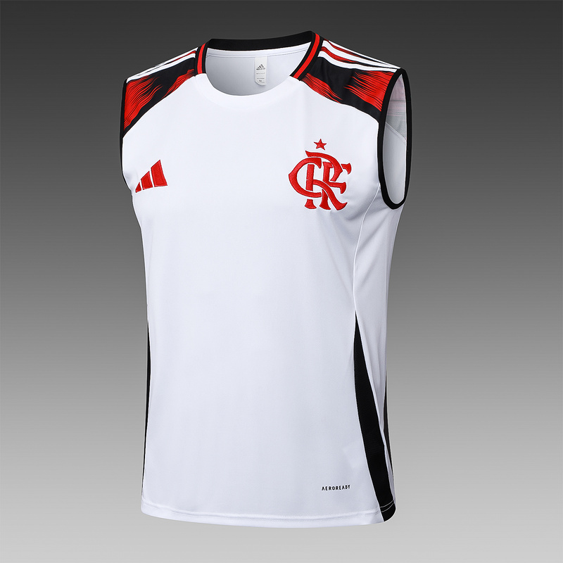 2025/26 Flamengo White Training Set Shirt and Shorts