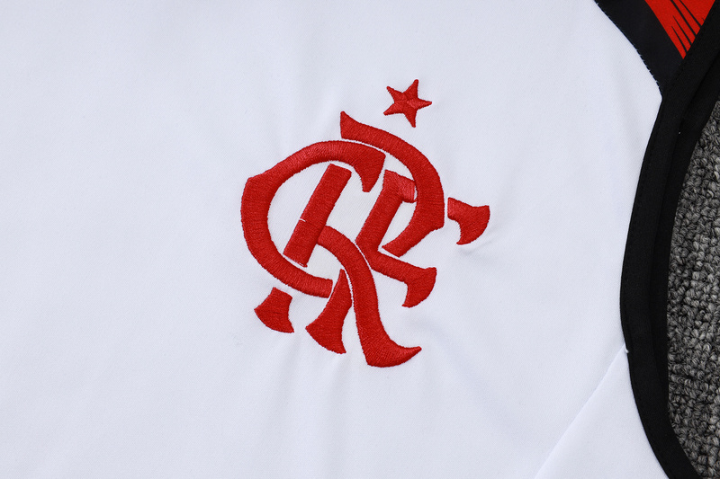 2025/26 Flamengo White Training Set Shirt and Shorts