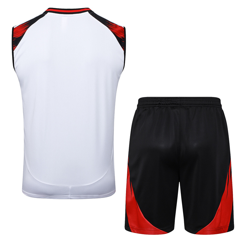 2025/26 Flamengo White Training Set Shirt and Shorts