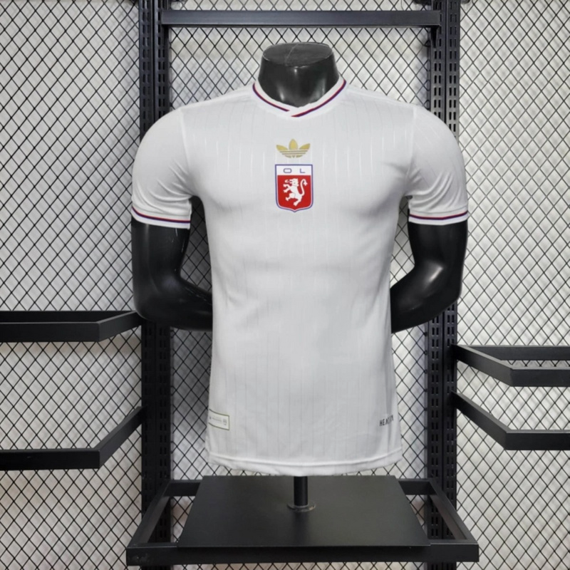 2025/26 Olympique Lyonnais Anniversary Edition White jersey Player Version