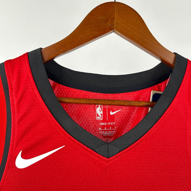 NBA Houston Rockets V-Neck Red Jersey DURANT#35 S-XXL