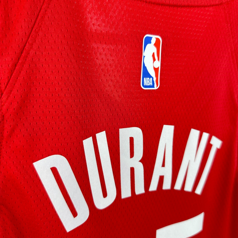 NBA Houston Rockets V-Neck Red Jersey DURANT#35 S-XXL