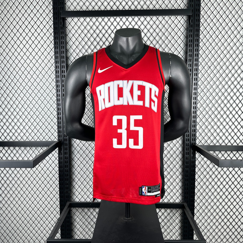 NBA Houston Rockets V-Neck Red Jersey DURANT#35 S-XXL