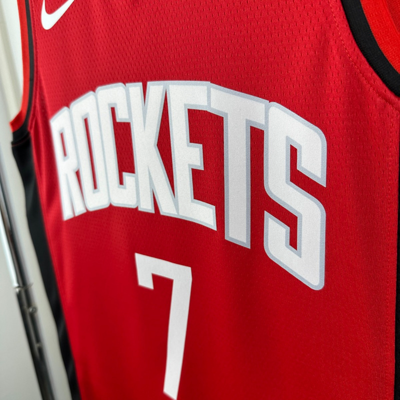 NBA Houston Rockets V-Neck Red Jersey DURANT#7 S-XXL