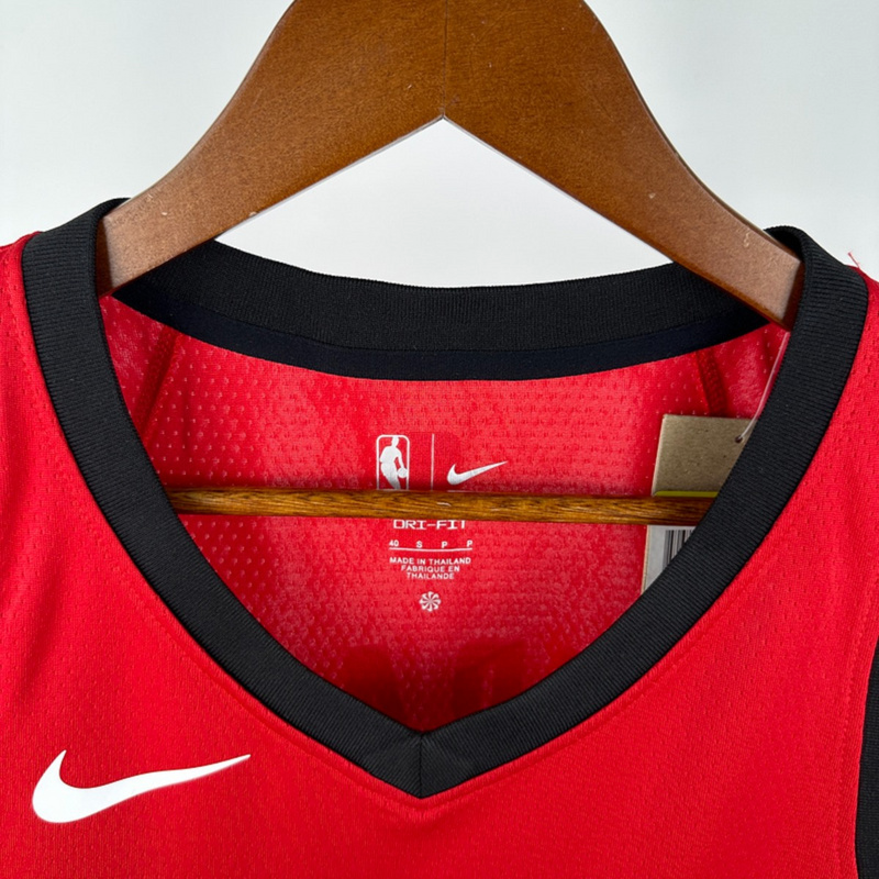 NBA Houston Rockets V-Neck Red Jersey DURANT#7 S-XXL