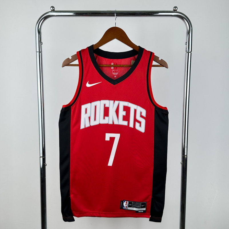 NBA Houston Rockets V-Neck Red Jersey DURANT#7 S-XXL
