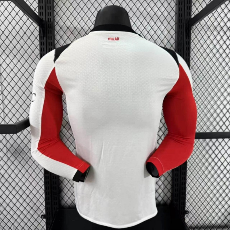 2025/26 AC Milan Away Long Sleeve Jersey Player Version