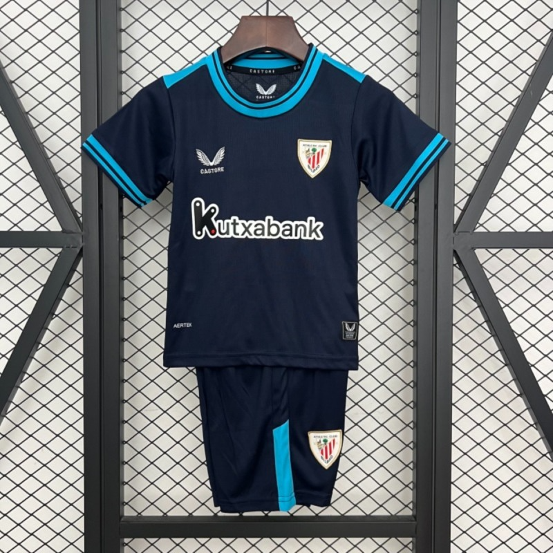 2025/26 Athletic Bilbao away jersey kids Kits size: 16-28
