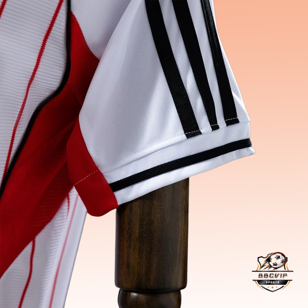 2025/26 River Plate Pack Full-Button Baseball White jersey Fan version