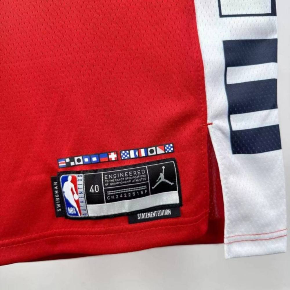 NBA Los Angeles Clippers 24/25 Round Neck JORDAN Edition Red Jersey PAUL#3 S-XXL