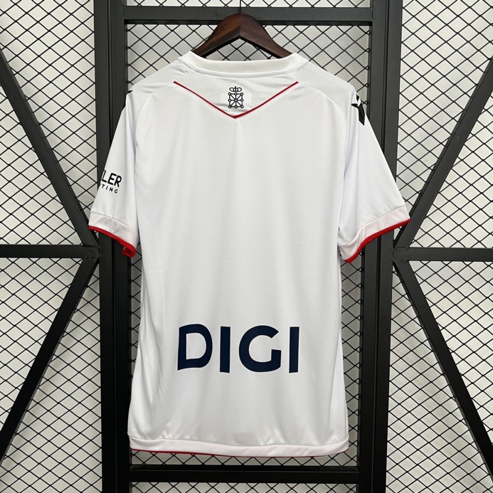 2025/26 Osasuna Second Away White Jersey Fan Version