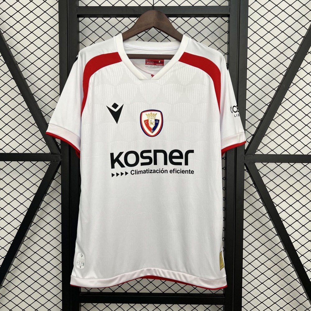 2025/26 Osasuna Second Away White Jersey Fan Version