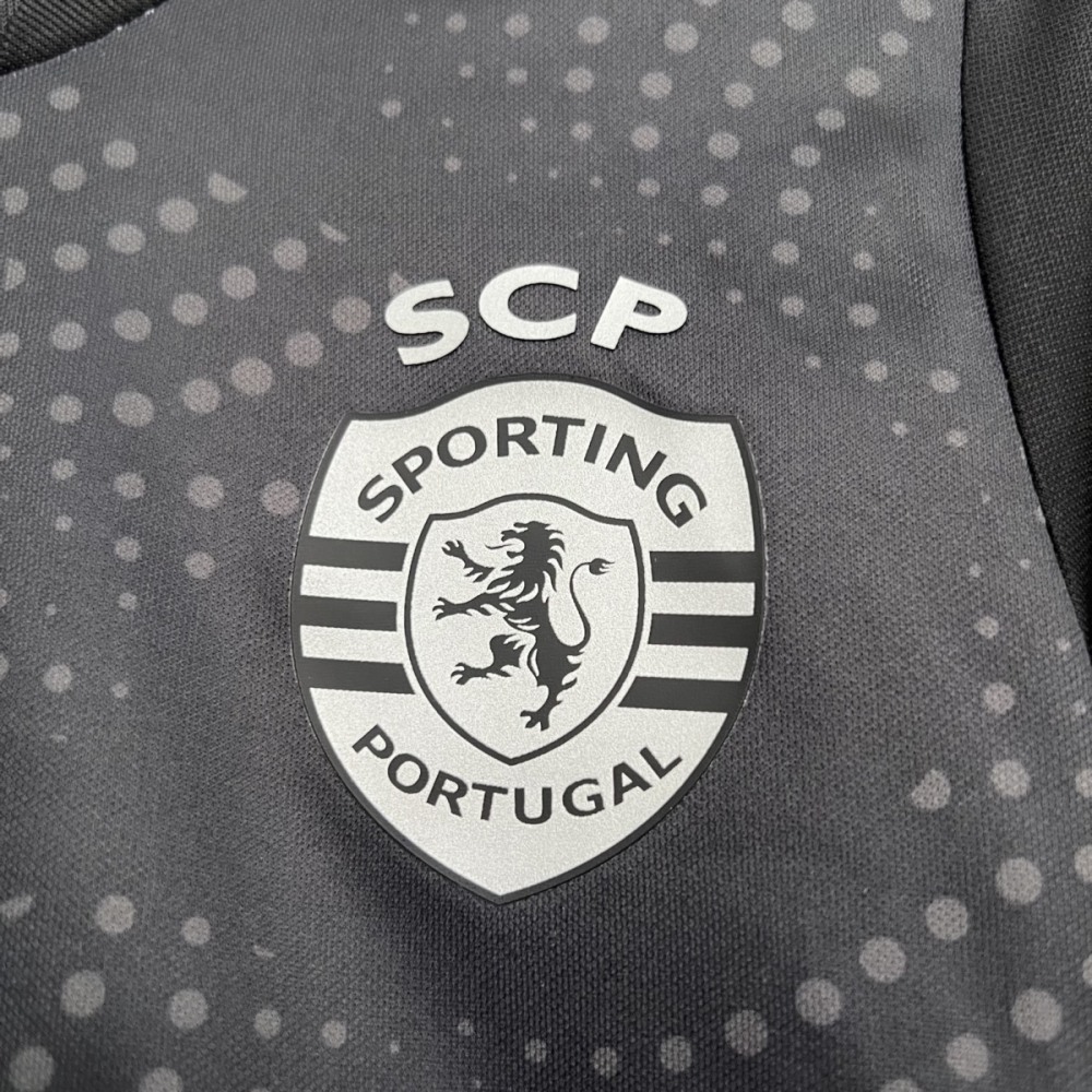 2025/26 Sporting Lisbon Special Edition Black jersey kids Kits size: 16-28