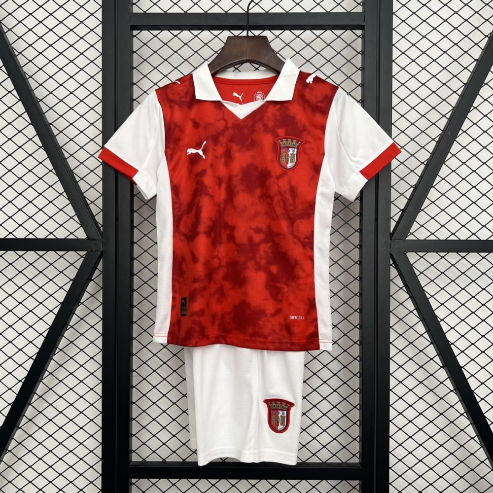 2025/26  Braga Home jersey kids Kits size: 16-28