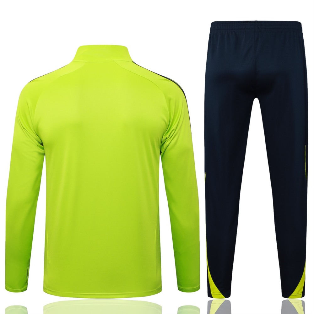 202526 Real Madrid maroon Long-sleeved half-pull training kit Football team kit