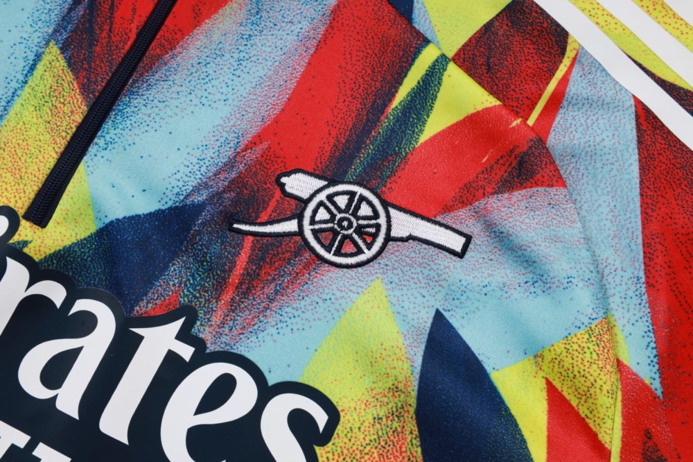 202526 Arsenal colorful Long-sleeved half-pull training kit Football team kit