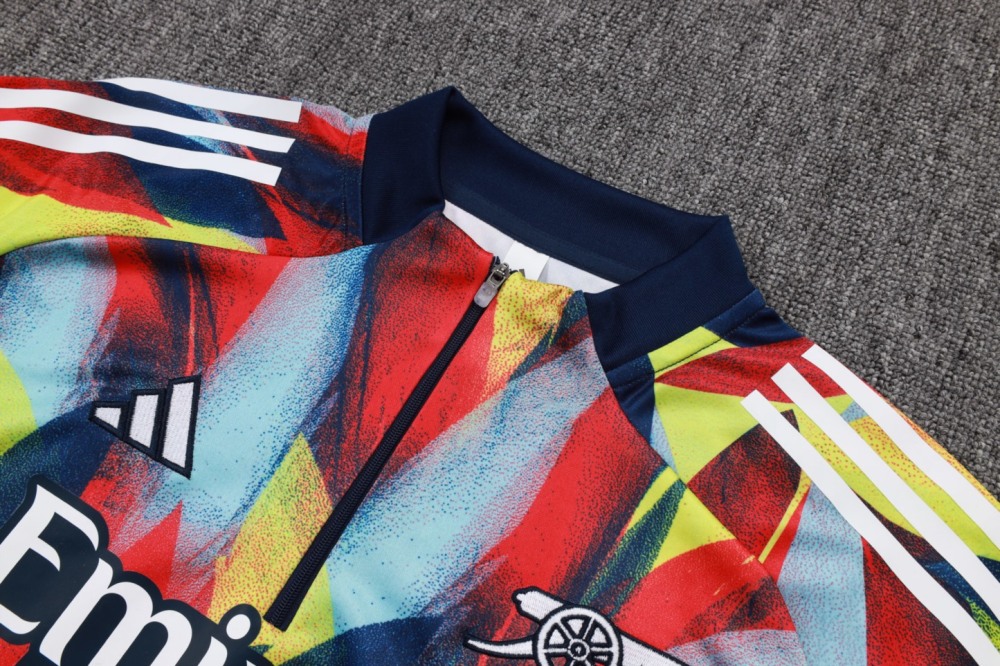 202526 Arsenal colorful Long-sleeved half-pull training kit Football team kit