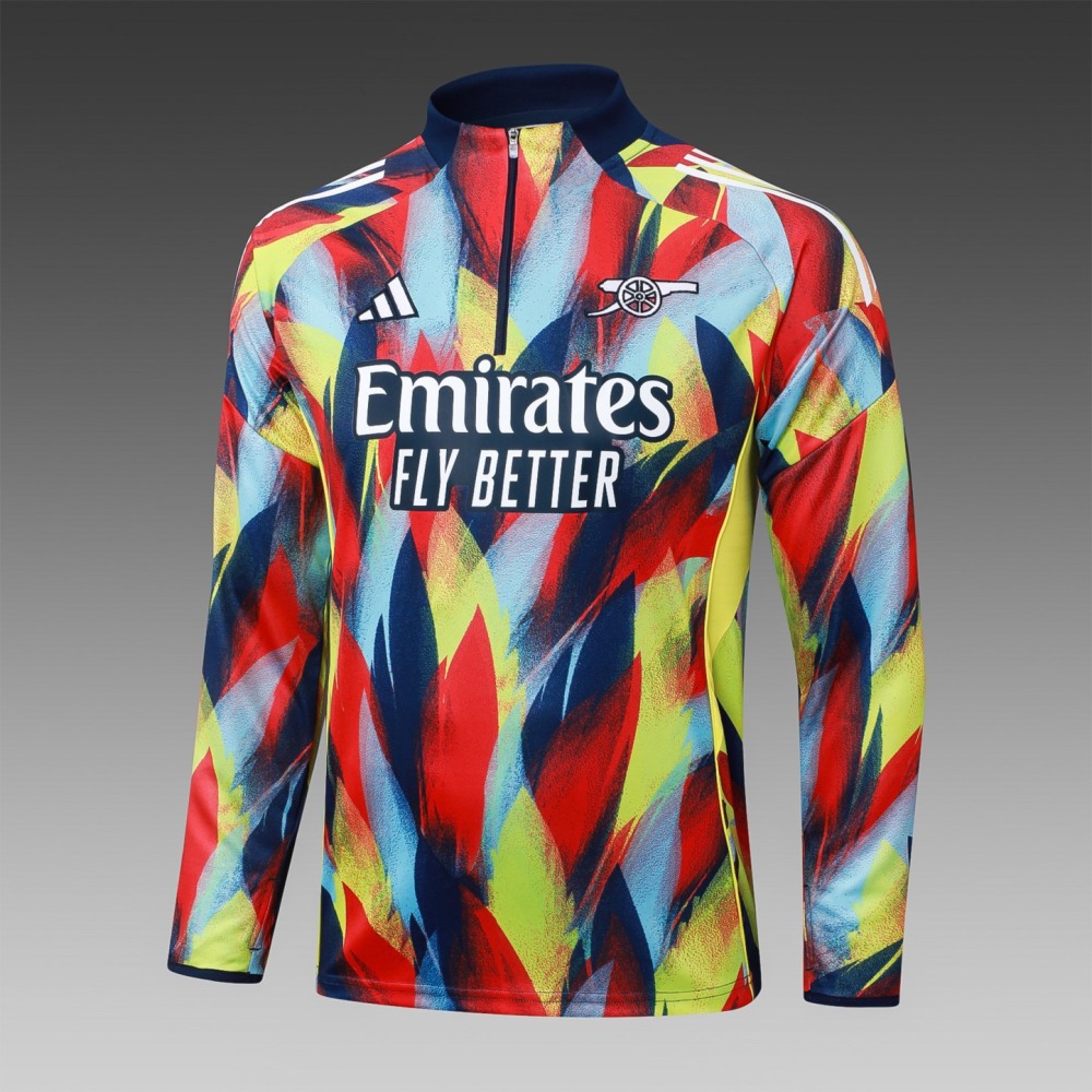 202526 Arsenal colorful Long-sleeved half-pull training kit Football team kit