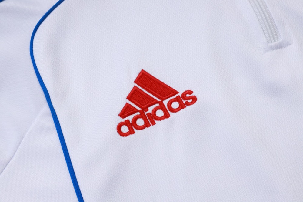 202526 Bayern Munich white Long-sleeved half-pull training kit Football team kit