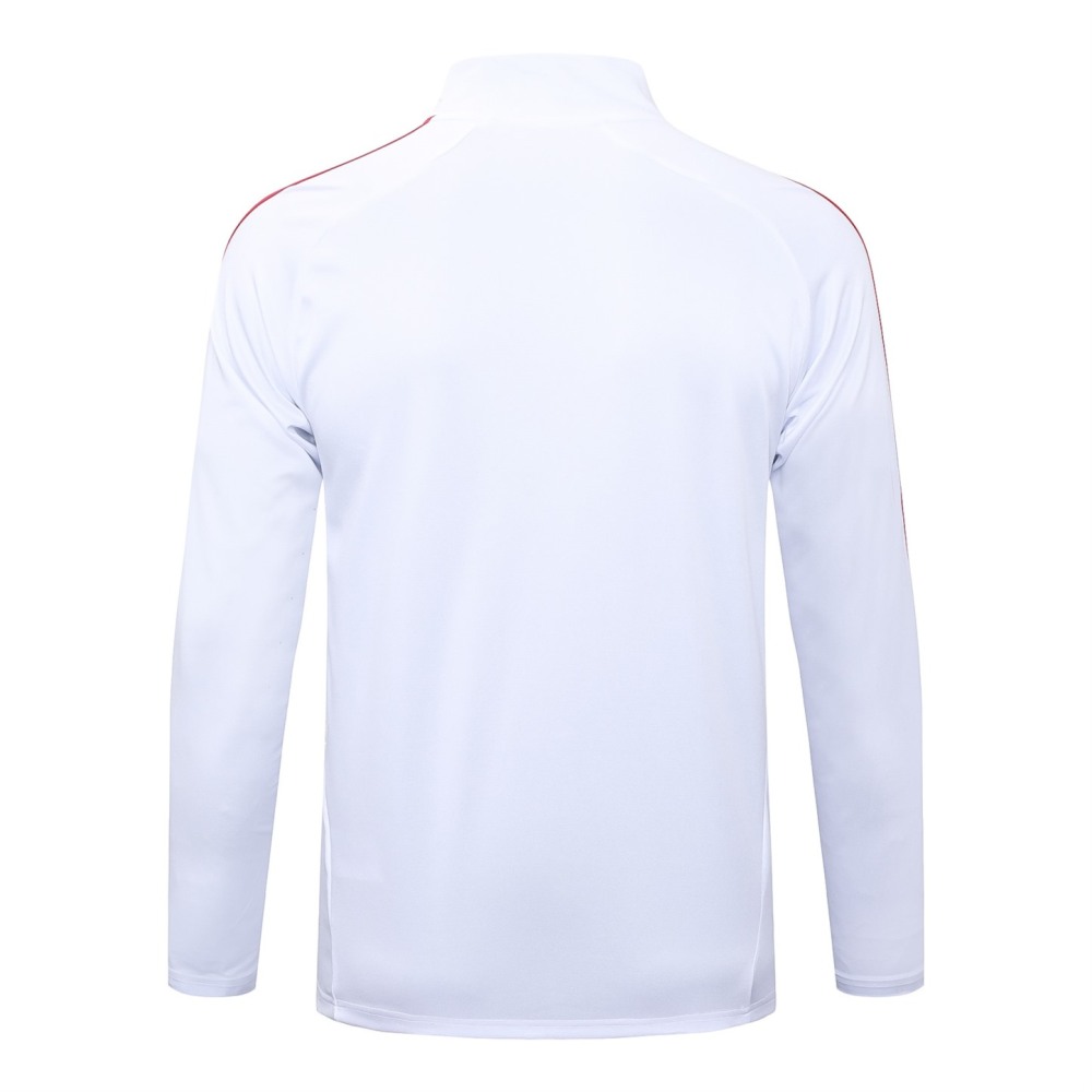 202526 Bayern Munich white Long-sleeved half-pull training kit Football team kit