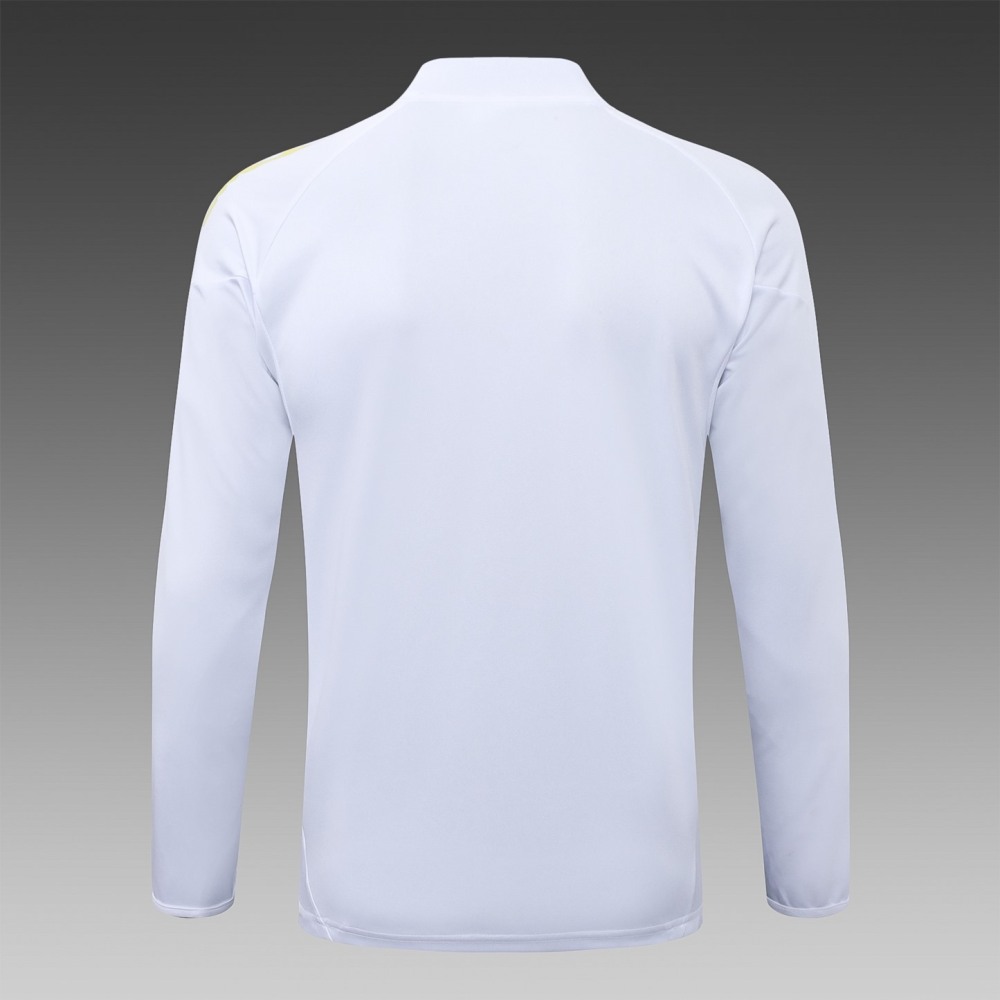 202526 Juventus white-black Long-sleeved half-pull training kit Football team kit