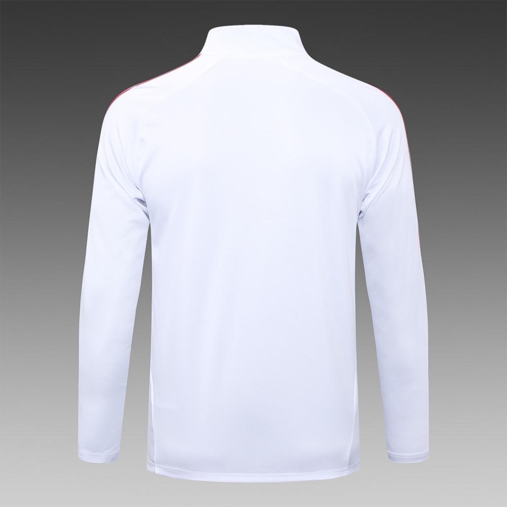 202526 Bayern Munich white Long-sleeved half-pull training kit Football team kit