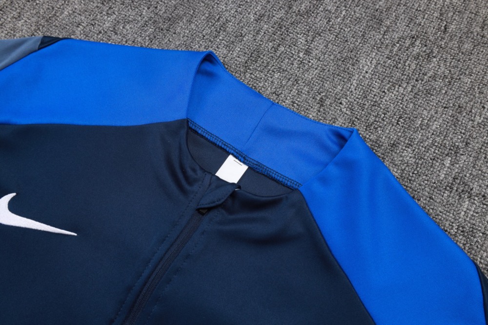 202526 Paris royal blue Long-sleeved half-pull training kit Football team kit