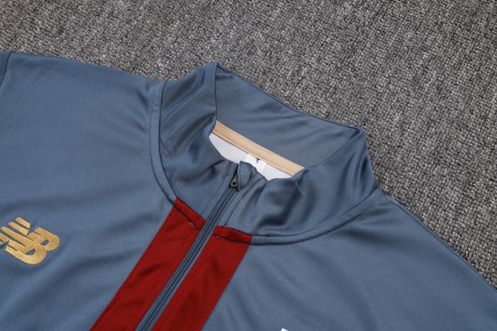 202526 Sao Paulo maroon Long-sleeved half-pull training kit Football team kit