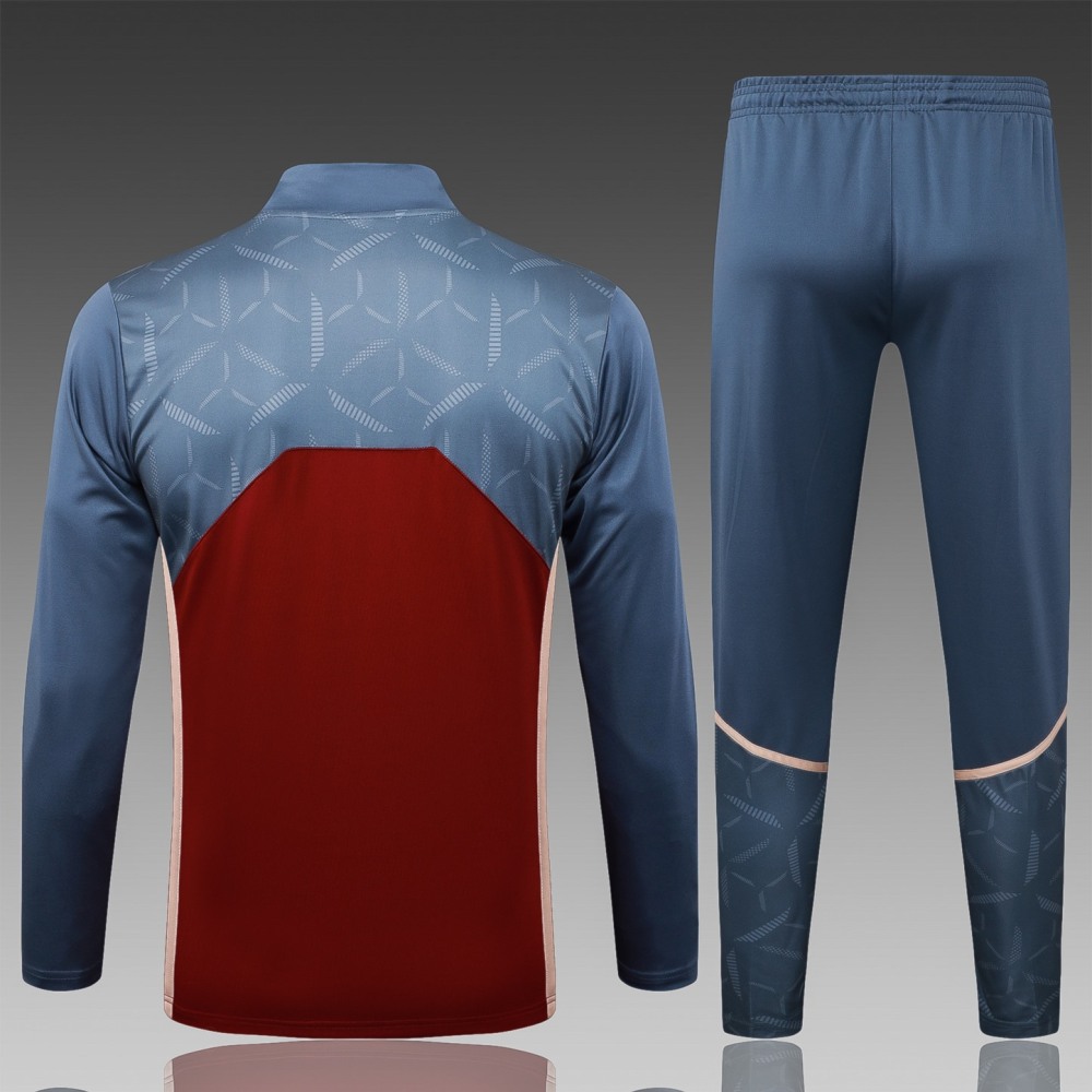202526 Sao Paulo maroon Long-sleeved half-pull training kit Football team kit