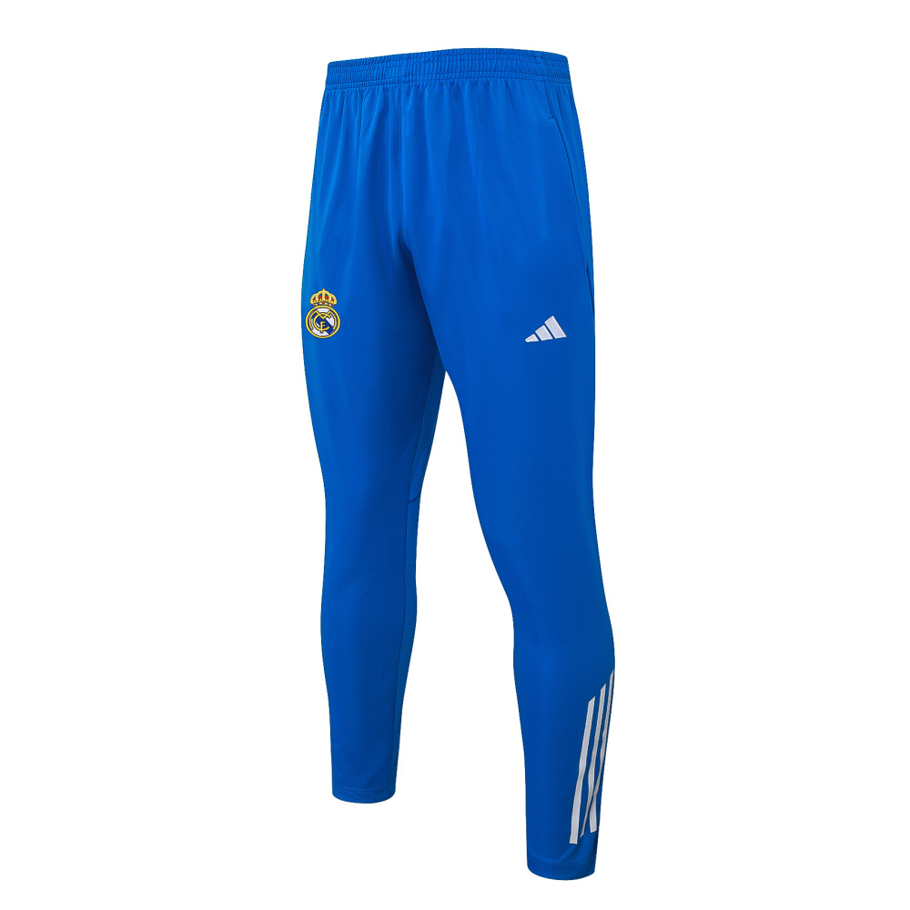 202526 Real Madrid white-blue Long-sleeved half-pull training kit Football team kit