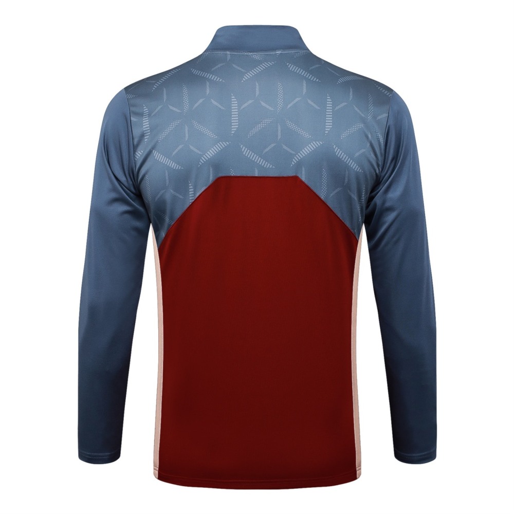 202526 Sao Paulo maroon Long-sleeved half-pull training kit Football team kit