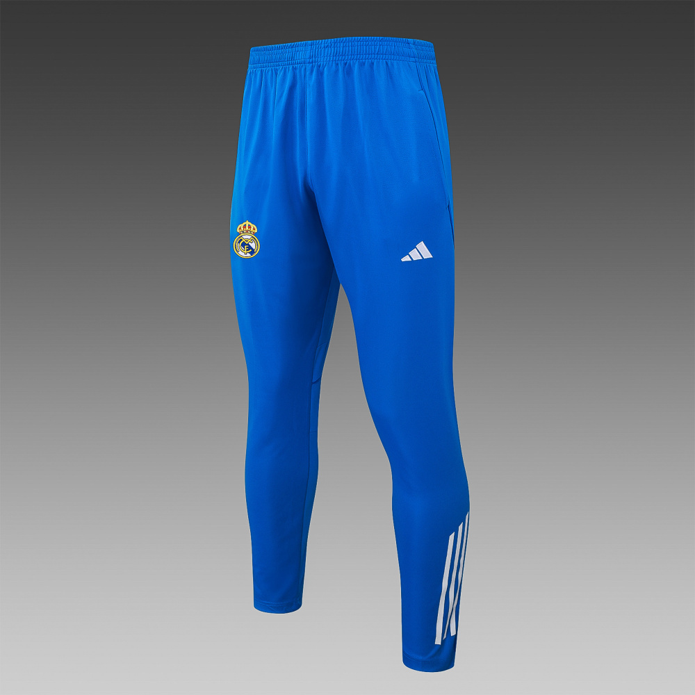 202526 Real Madrid white-blue Long-sleeved half-pull training kit Football team kit