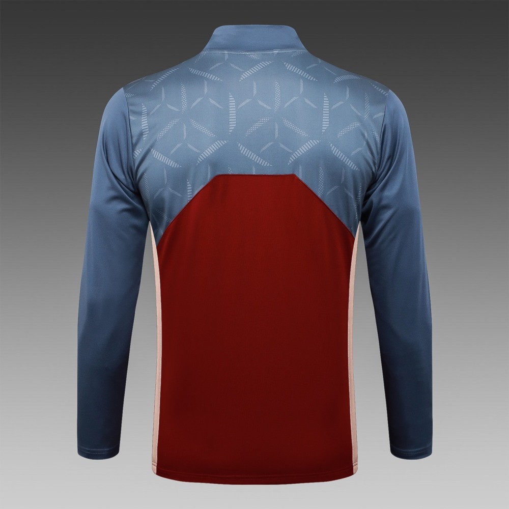 202526 Sao Paulo maroon Long-sleeved half-pull training kit Football team kit