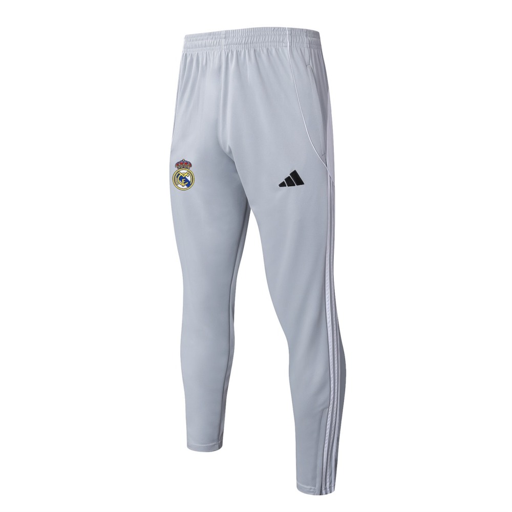 202526 Real Madrid off-white gray Long-sleeved half-pull training kit Football team kit