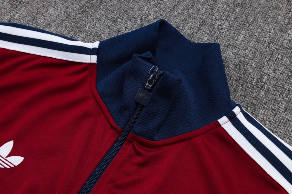 2025/26 Arsenal maroon Jacket Training Suit Set Football Team Shirt Sports Fashion