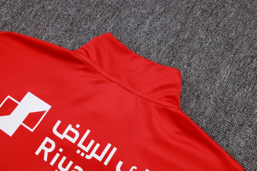 202526 AI Hilal Riyadh Red Long-sleeved half-pull training kit Football team kit