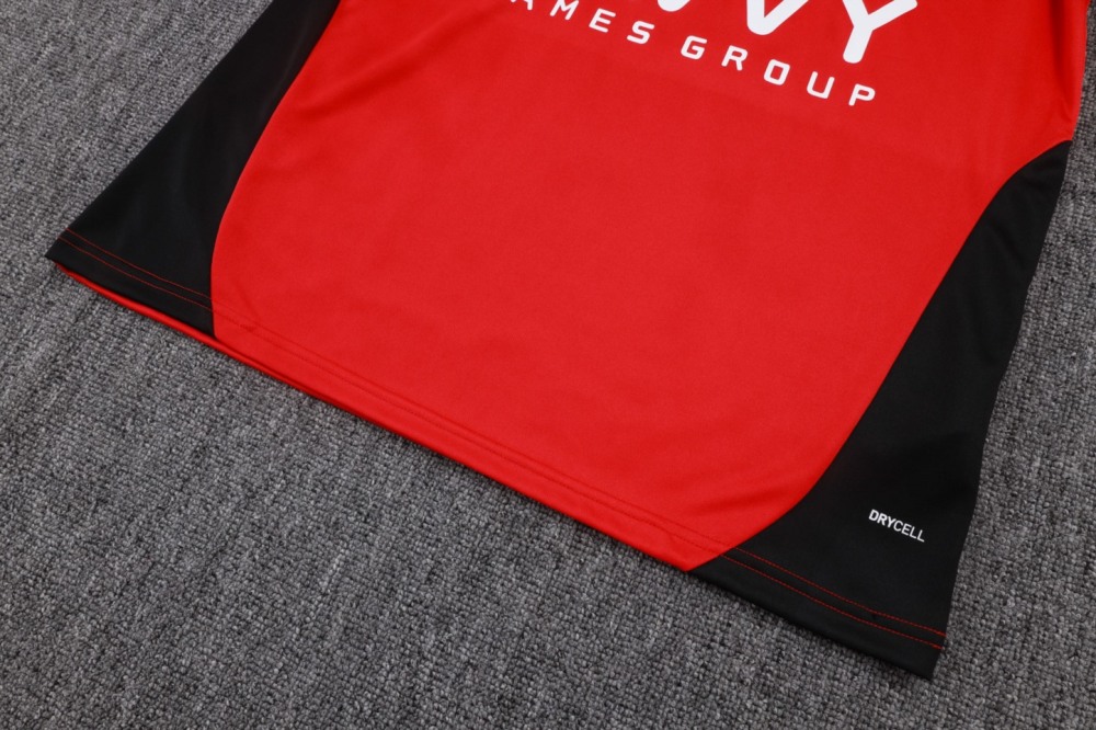 202526 AI Hilal Riyadh Red Long-sleeved half-pull training kit Football team kit