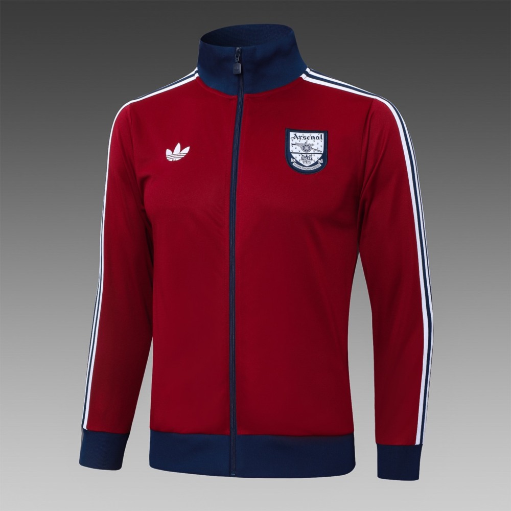 2025/26 Arsenal maroon Jacket Training Suit Set Football Team Shirt Sports Fashion