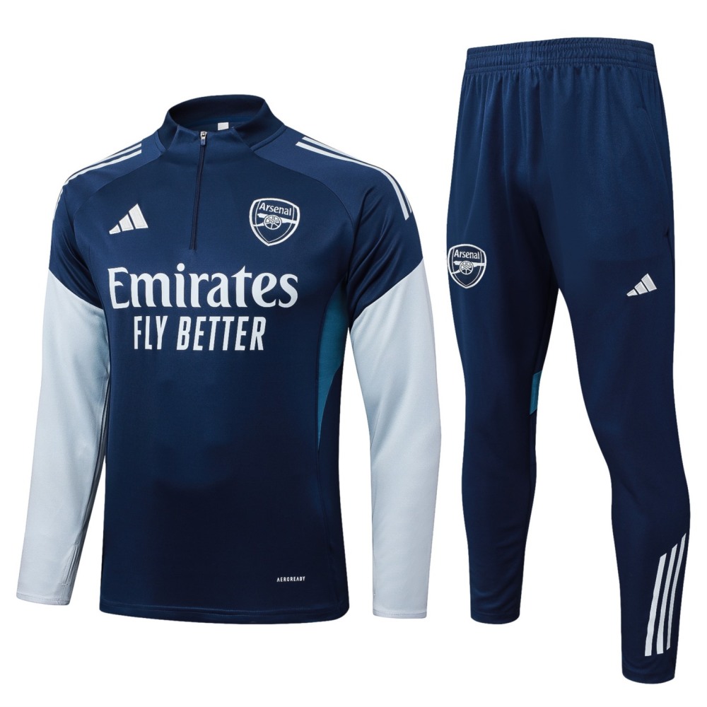 202526 Arsenal royal blue Long-sleeved half-pull training kit Football team kit