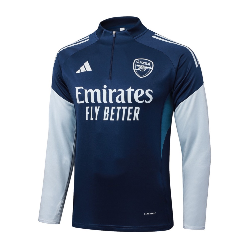 202526 Arsenal royal blue Long-sleeved half-pull training kit Football team kit