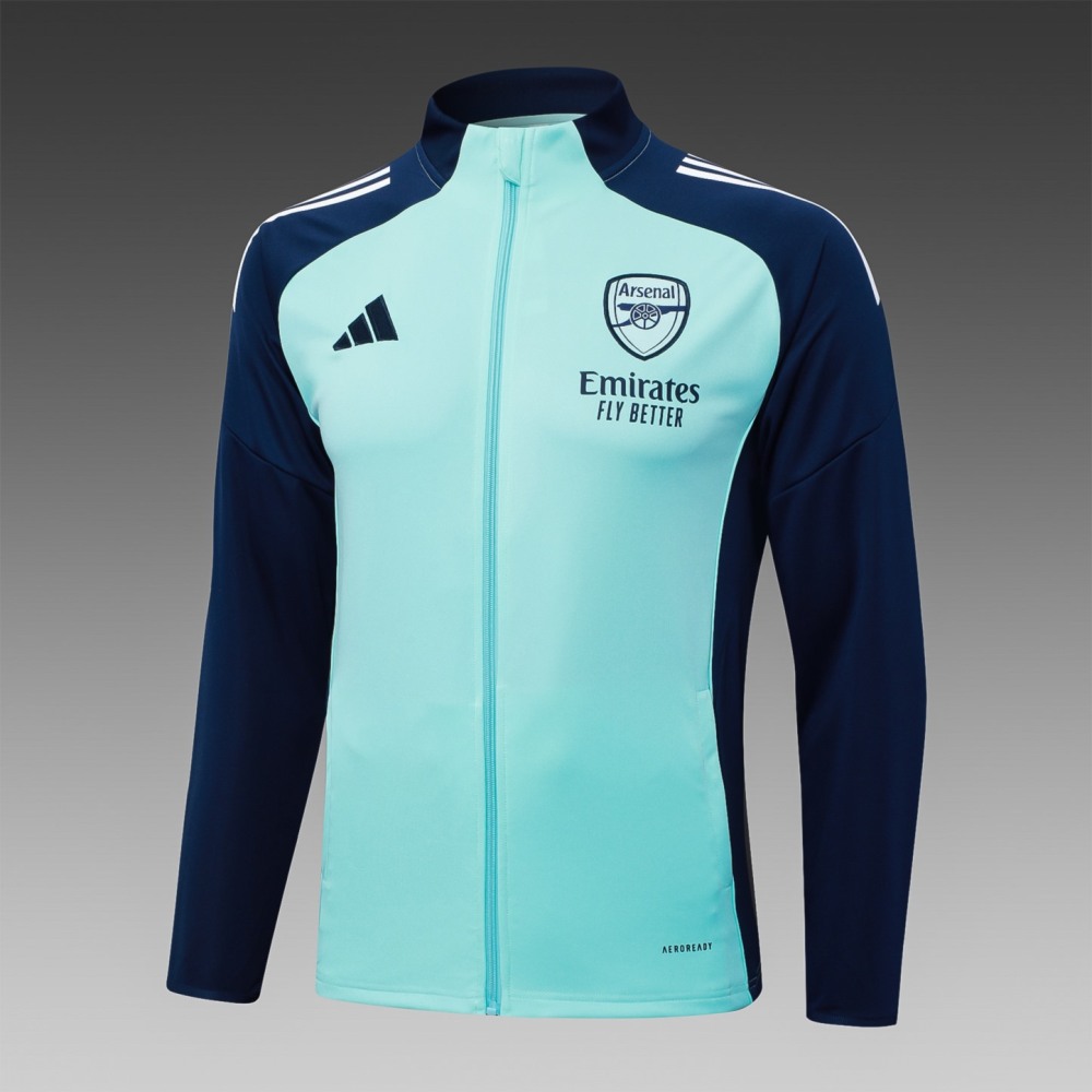 2025/26 Arsenal light green Jacket Training Suit Set Football Team Shirt Sports Fashion