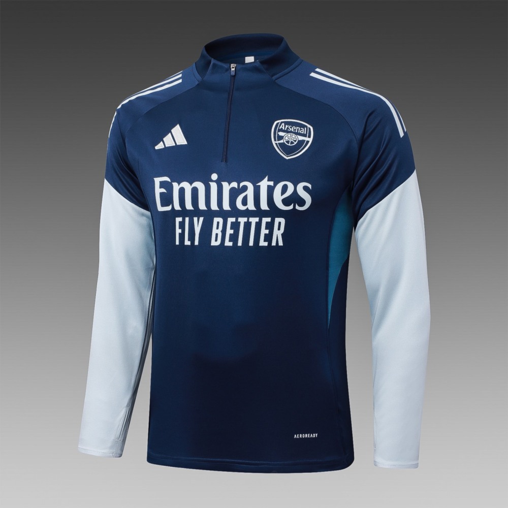 202526 Arsenal royal blue Long-sleeved half-pull training kit Football team kit