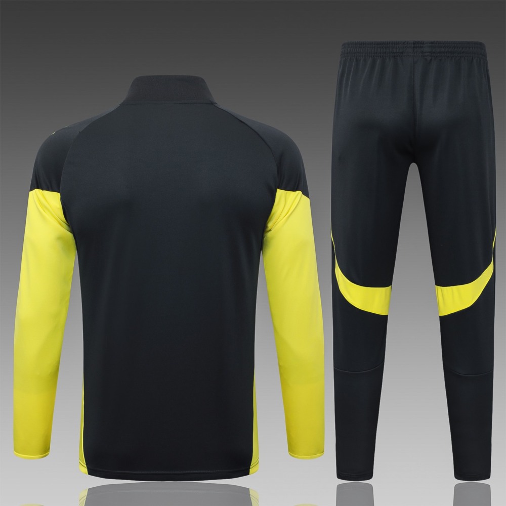2025/26 Real Madrid dark gray Jacket Training Suit Set Football Team Shirt Sports Fashion