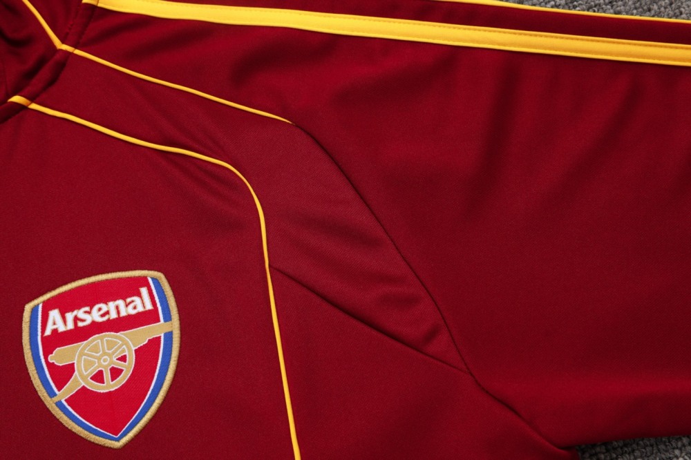 2025/26 Arsenal maroon Jacket Training Suit Set Football Team Shirt Sports Fashion