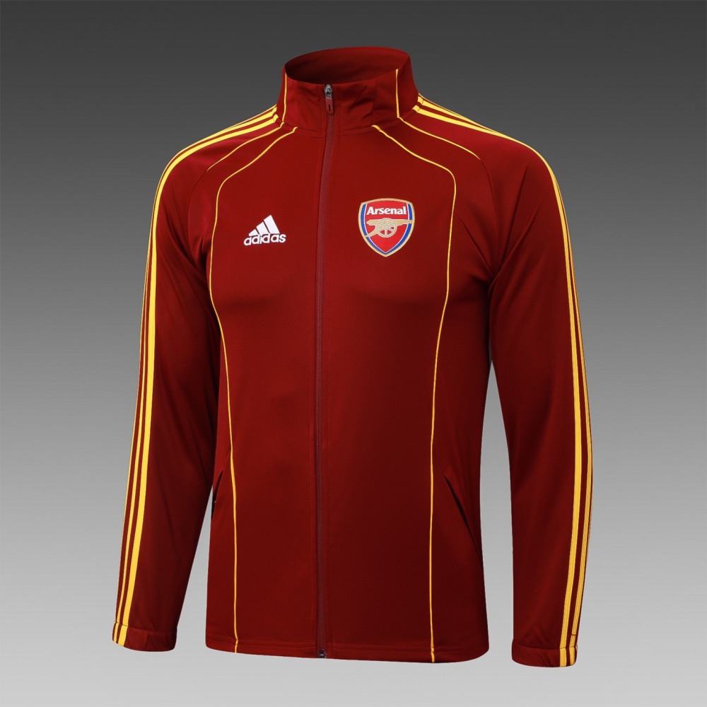 2025/26 Arsenal maroon Jacket Training Suit Set Football Team Shirt Sports Fashion
