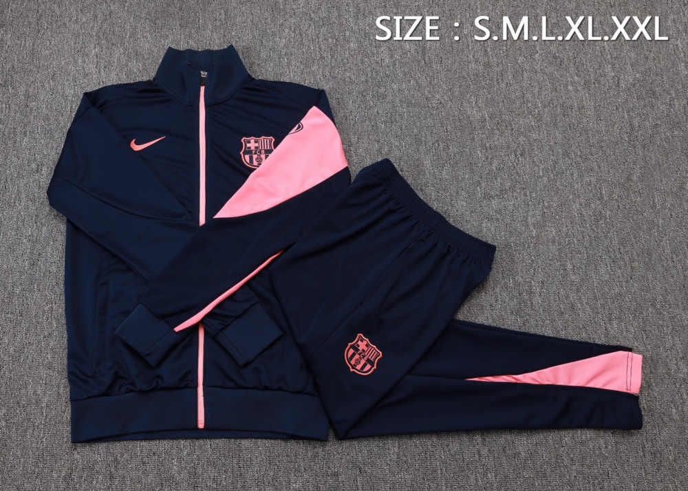 2025/26 Barcelona cyan Jacket Training Suit Set Football Team Shirt Sports Fashion
