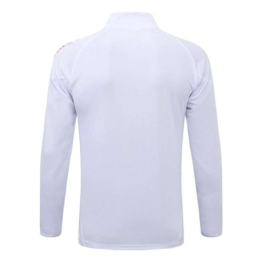 2025/26 Ajax White Jacket Training Suit Set Football Team Shirt Sports Fashion
