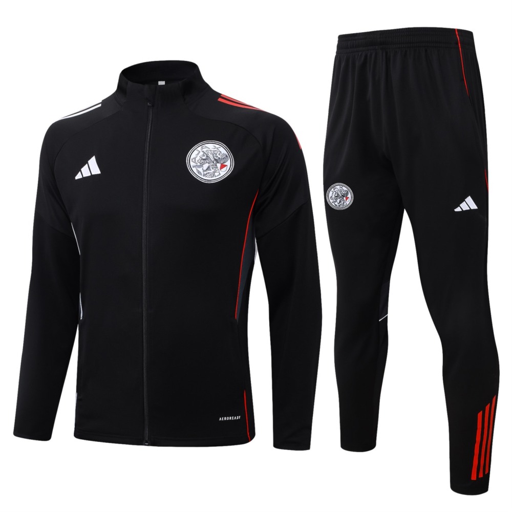 2025/26 Ajax black Jacket Training Suit Set Football Team Shirt Sports Fashion